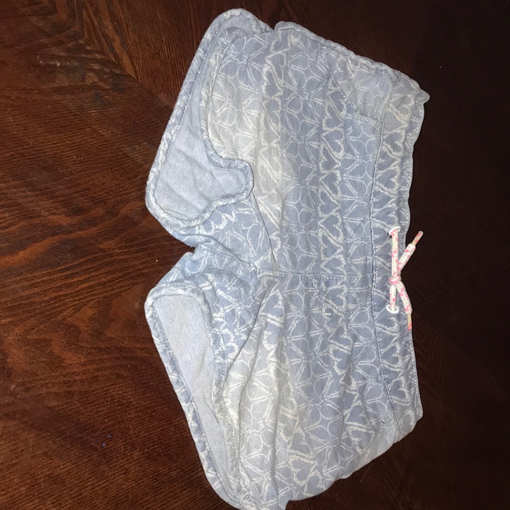 Grey and white shorts